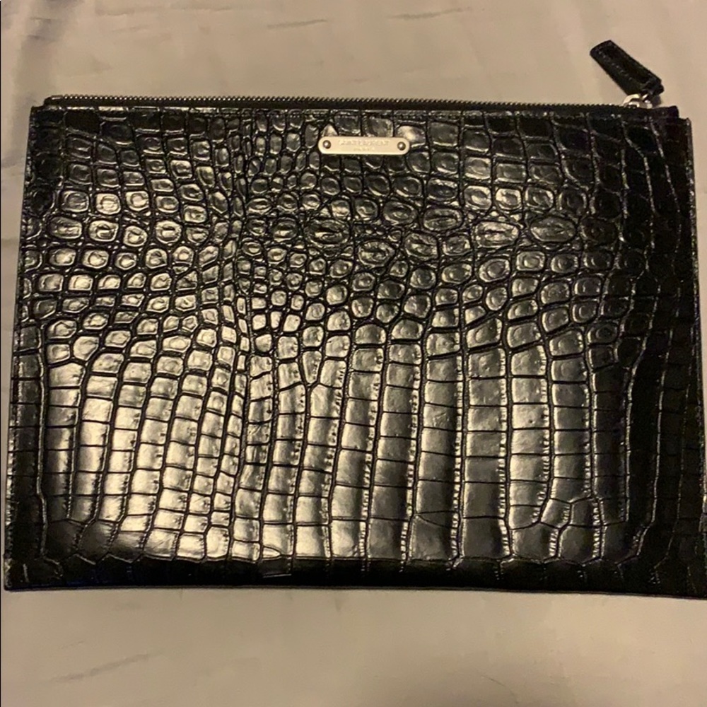 Ysl crocodile embossed pouch